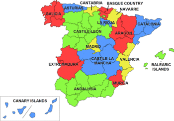 map of spain